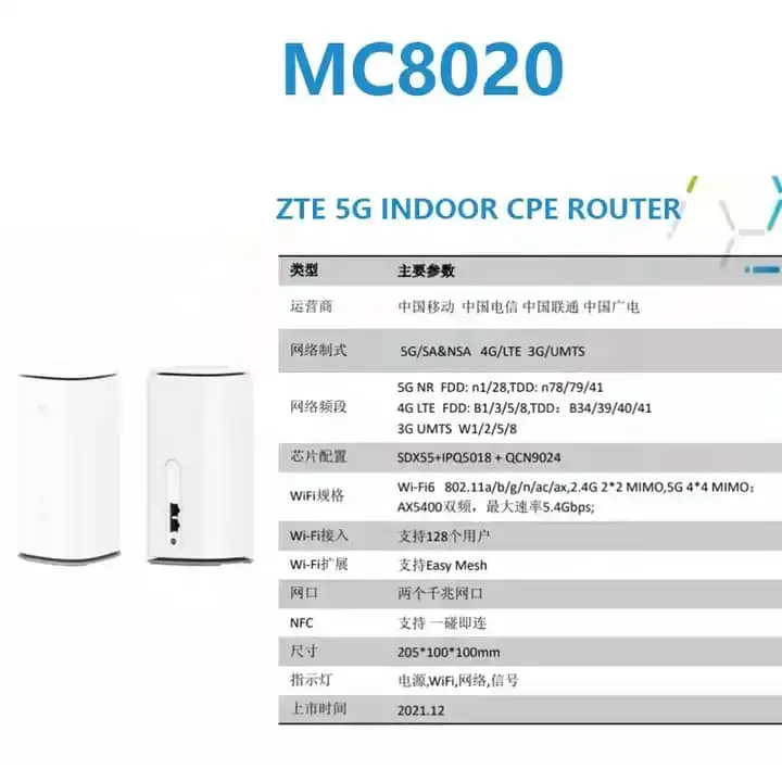 ZTE MC8020 5G 5400Mbps: Bộ Phát WiFi Chuẩn AX5400 - Ảnh 6