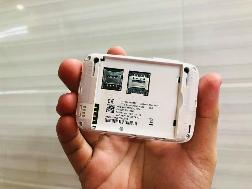 Bộ Phát Wi-Fi 4G Alcatel MW40 - Tốc Độ 4G 150Mbps - Pin 1800mAh - Viễn Thông HHD - Ảnh 8