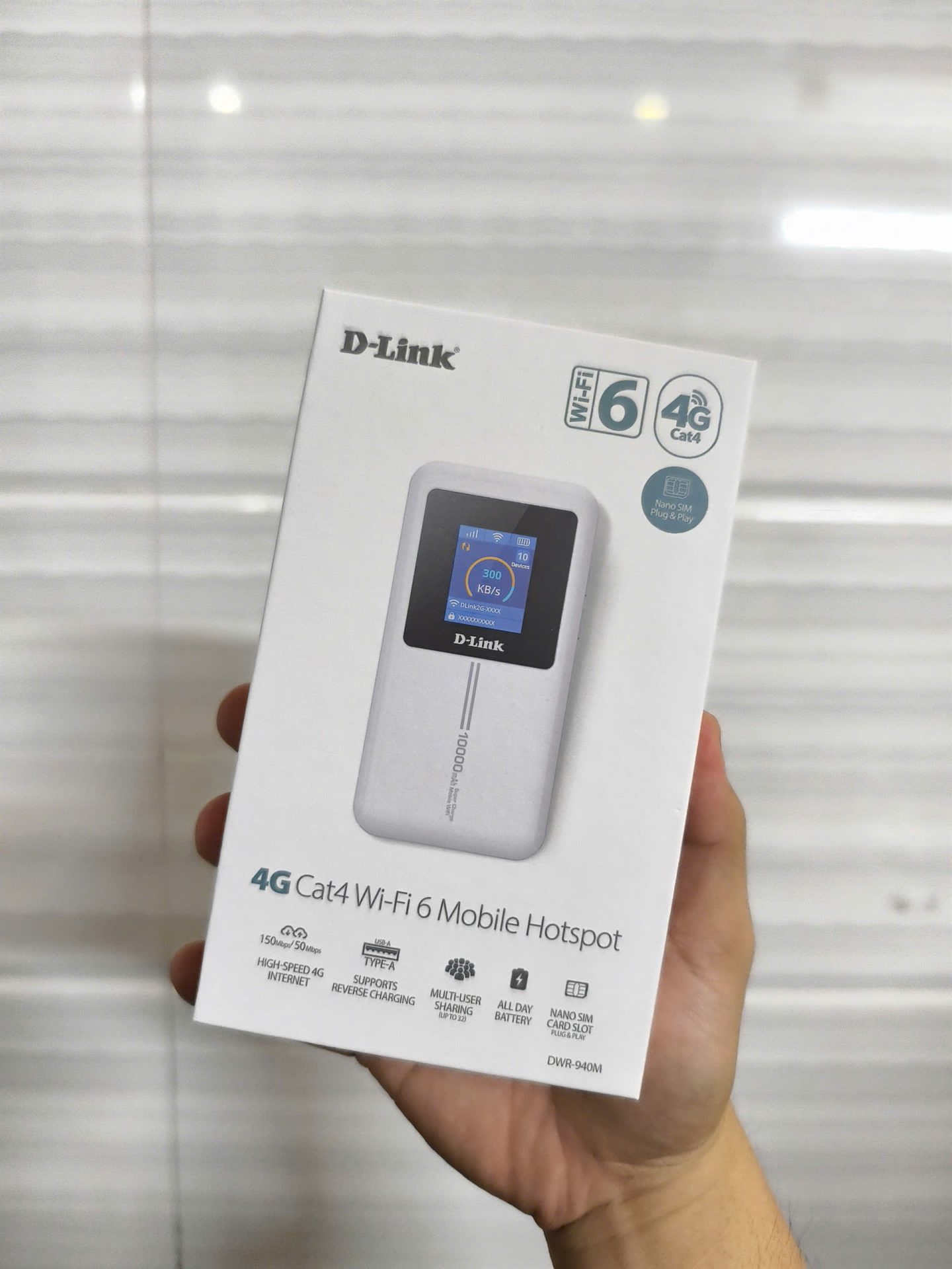 Bộ Phát Wi-Fi 4G D-Link DWR-940M - Wi-Fi 6 - Pin Khủng 10.000mAh - Viễn Thông HHD - Ảnh 8