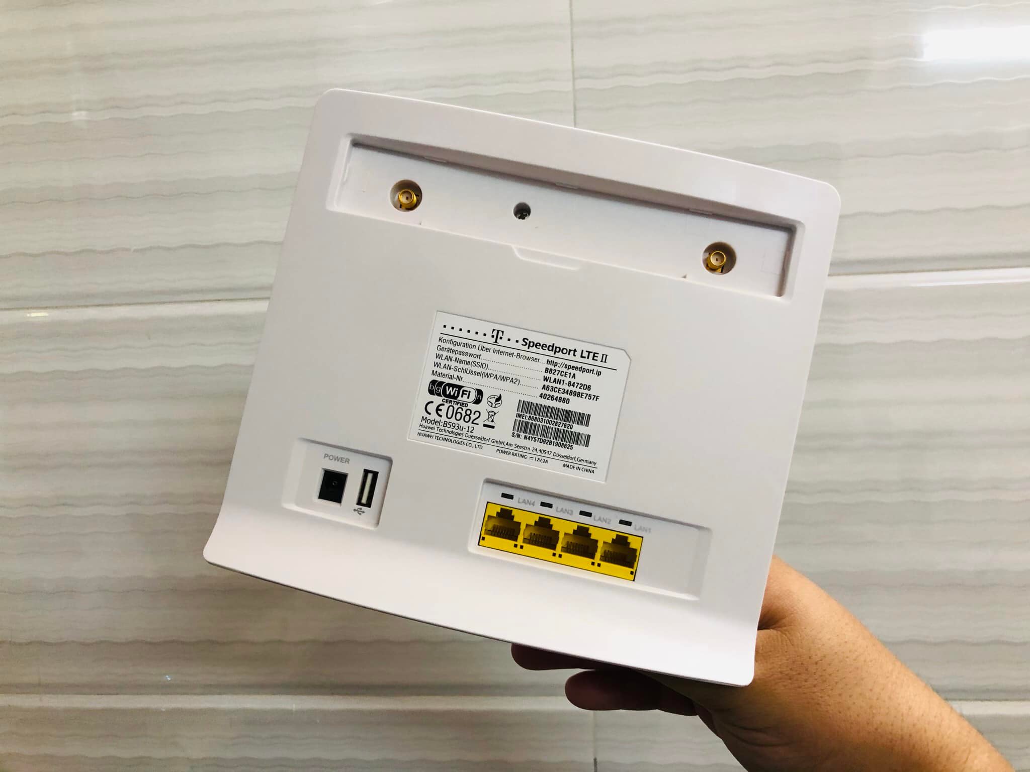 Bộ Phát Wi-Fi 4G Huawei B593 - Tốc Độ 4G 150Mbps - Wi-Fi 300Mbps - Viễn Thông HHD - Ảnh 3