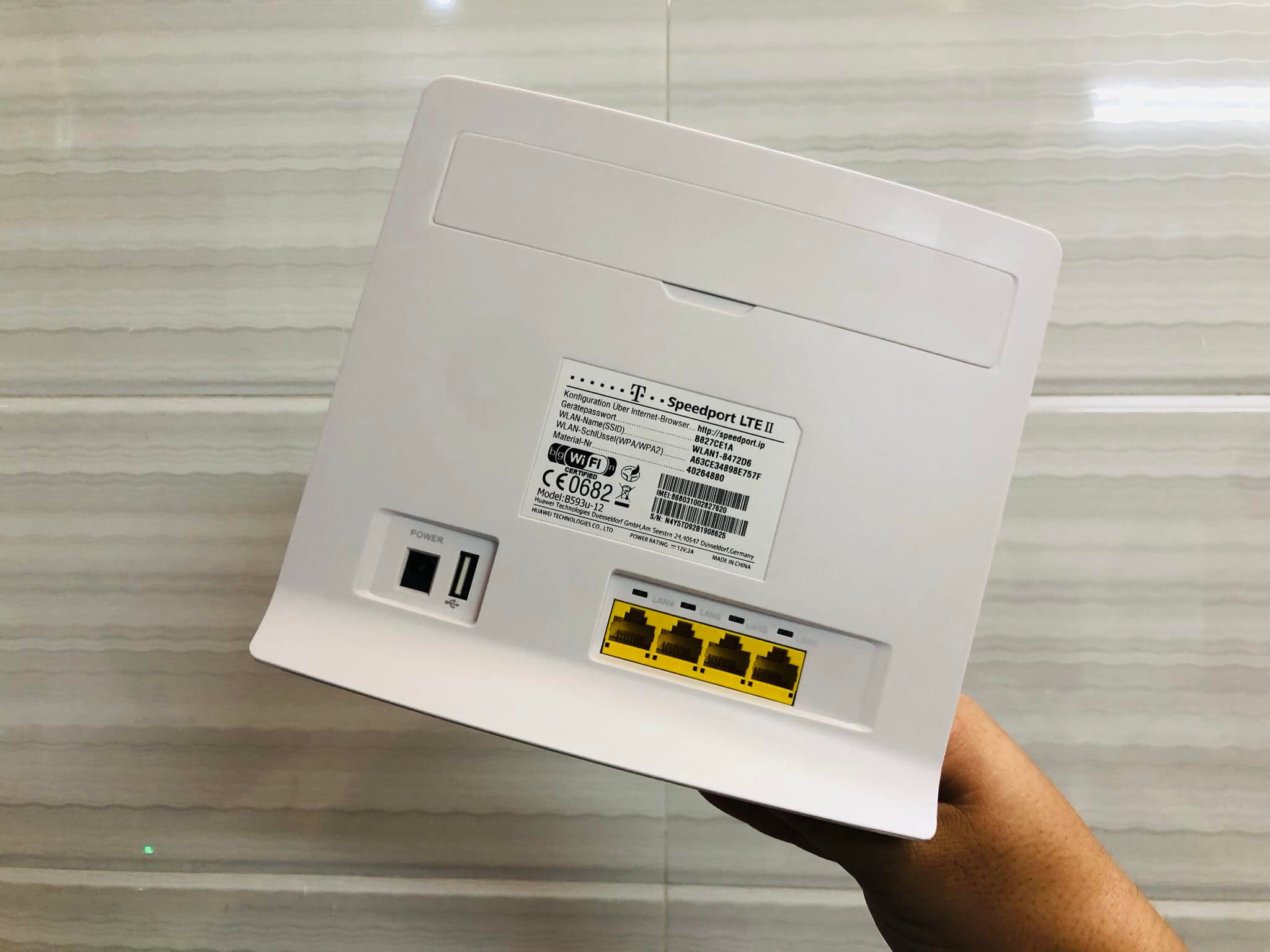 Bộ Phát Wi-Fi 4G Huawei B593 - Tốc Độ 4G 150Mbps - Wi-Fi 300Mbps - Viễn Thông HHD - Ảnh 2