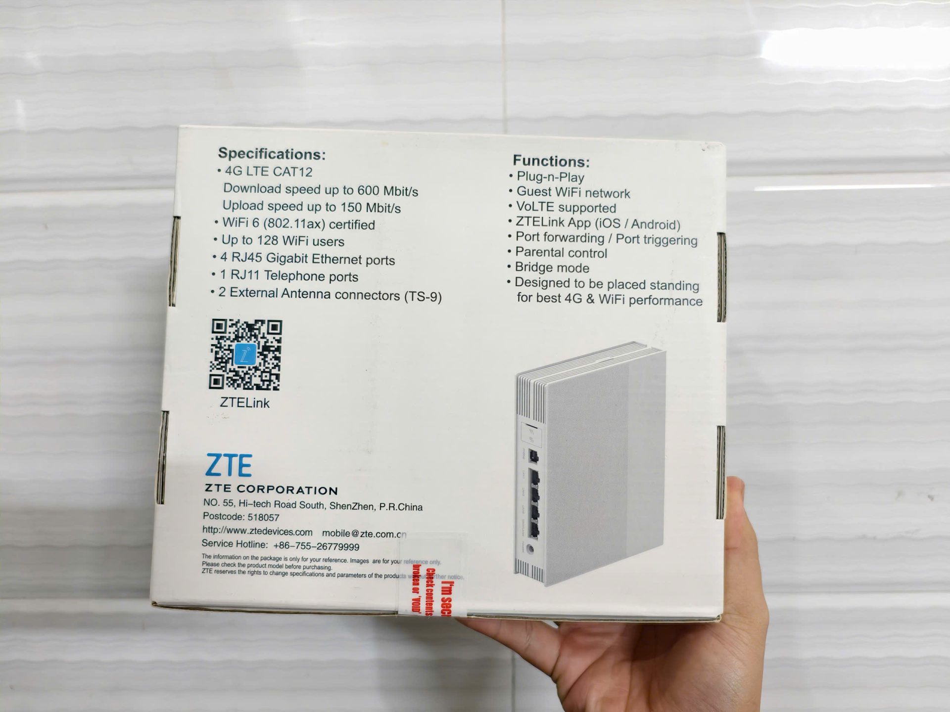 Bộ phát Wifi từ SIM 4G ZTE MF297D - Router LTE Cat12 - Tốc độ 600Mbps - Wifi AX 3000Mbps - Viễn Thông HHD - Ảnh 11