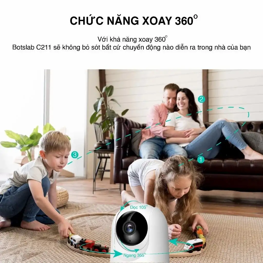 Camera Wifi Trong Nhà Botslab C212 - Viễn Thông HDG - Ảnh 5