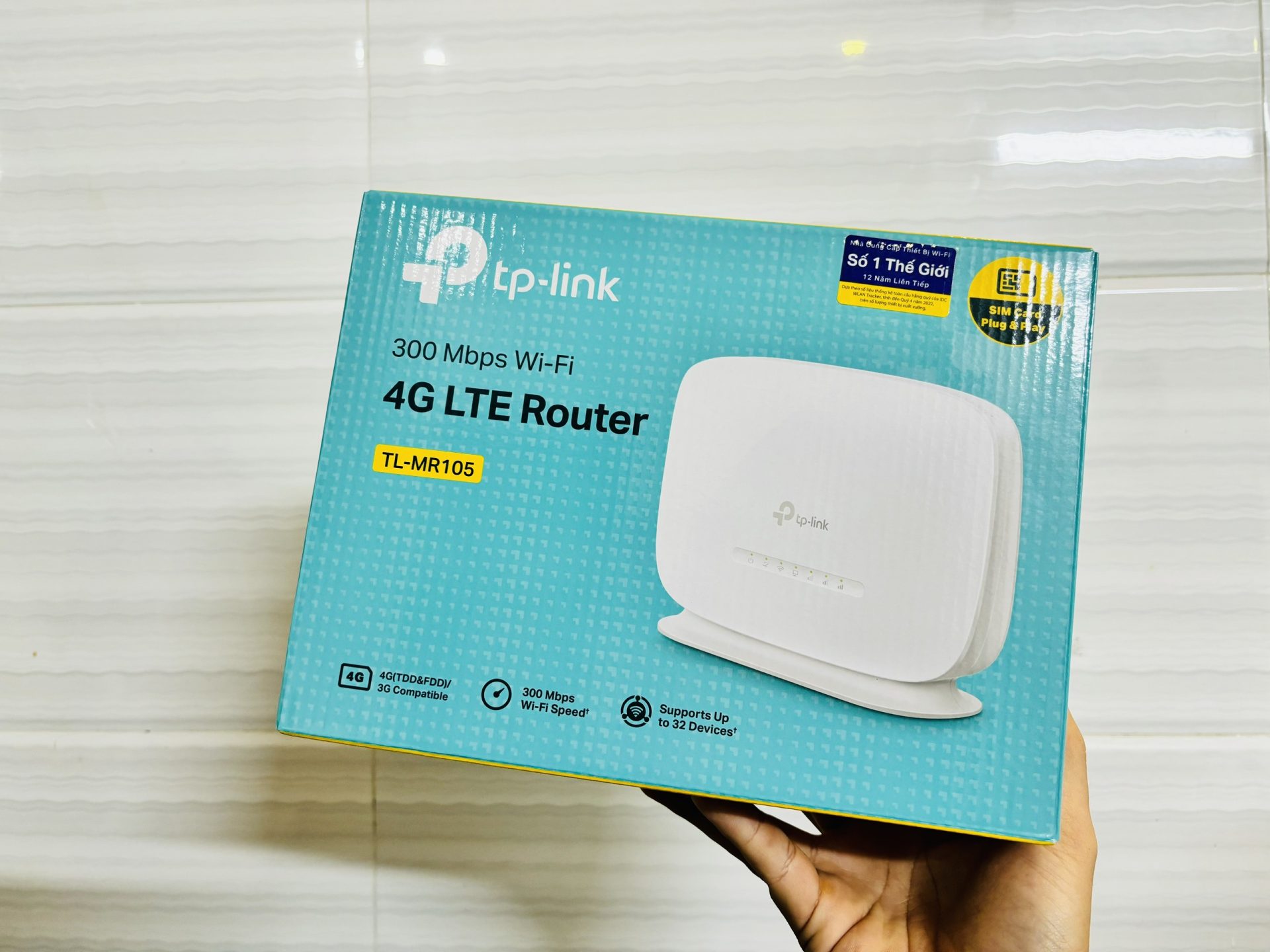 Bộ Phát Wifi 4G LTE TPLINK MR105 Tốc Độ 300 Mbps - Cắm Điện 24/24 - Viễn Thông HHD - Ảnh 8