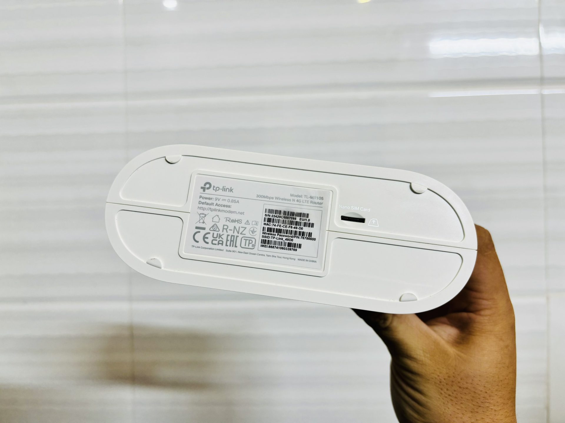 Bộ Phát Wifi 4G LTE TPLINK MR105 Tốc Độ 300 Mbps - Cắm Điện 24/24 - Viễn Thông HHD - Ảnh 5