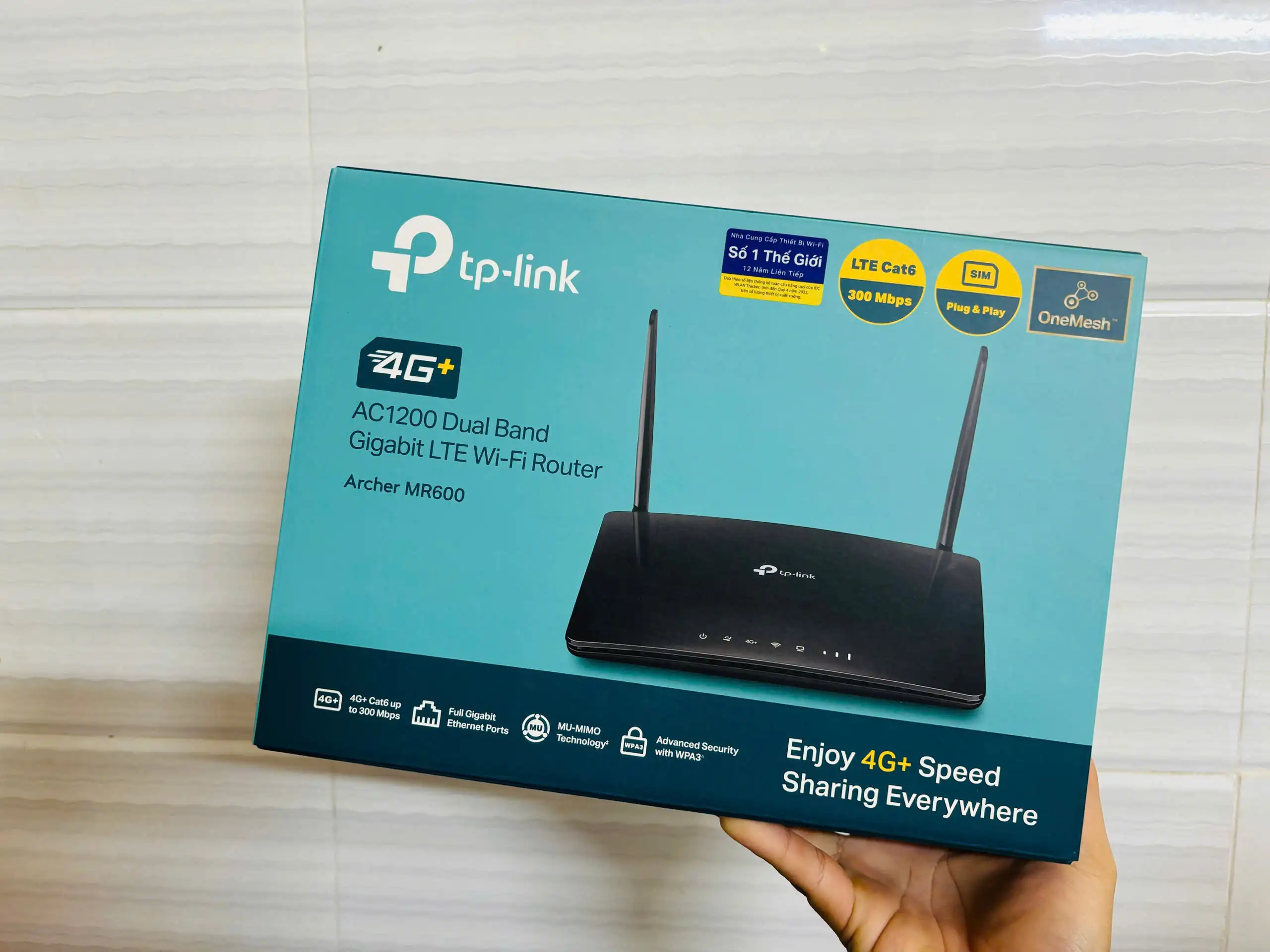 Bộ Phát Wifi Di Động 4G+ TP-Link Archer MR600 - CAT6 - Băng Tần Kép AC1200 - Tốc độ 300Mbps - Viễn Thông HHD - Ảnh 8