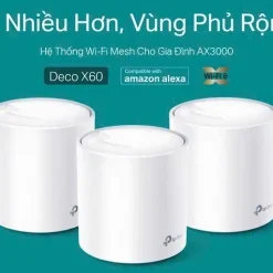 Alternative view of Tp-Link Deco X60 (Bộ 3 cái) | Hệ Thống Wi-Fi Mesh Chuẩn Wi-Fi 6 AX5400 Tốc Độ Cao - Dễ Dàng Cài Đặt - Viễn Thông HHD