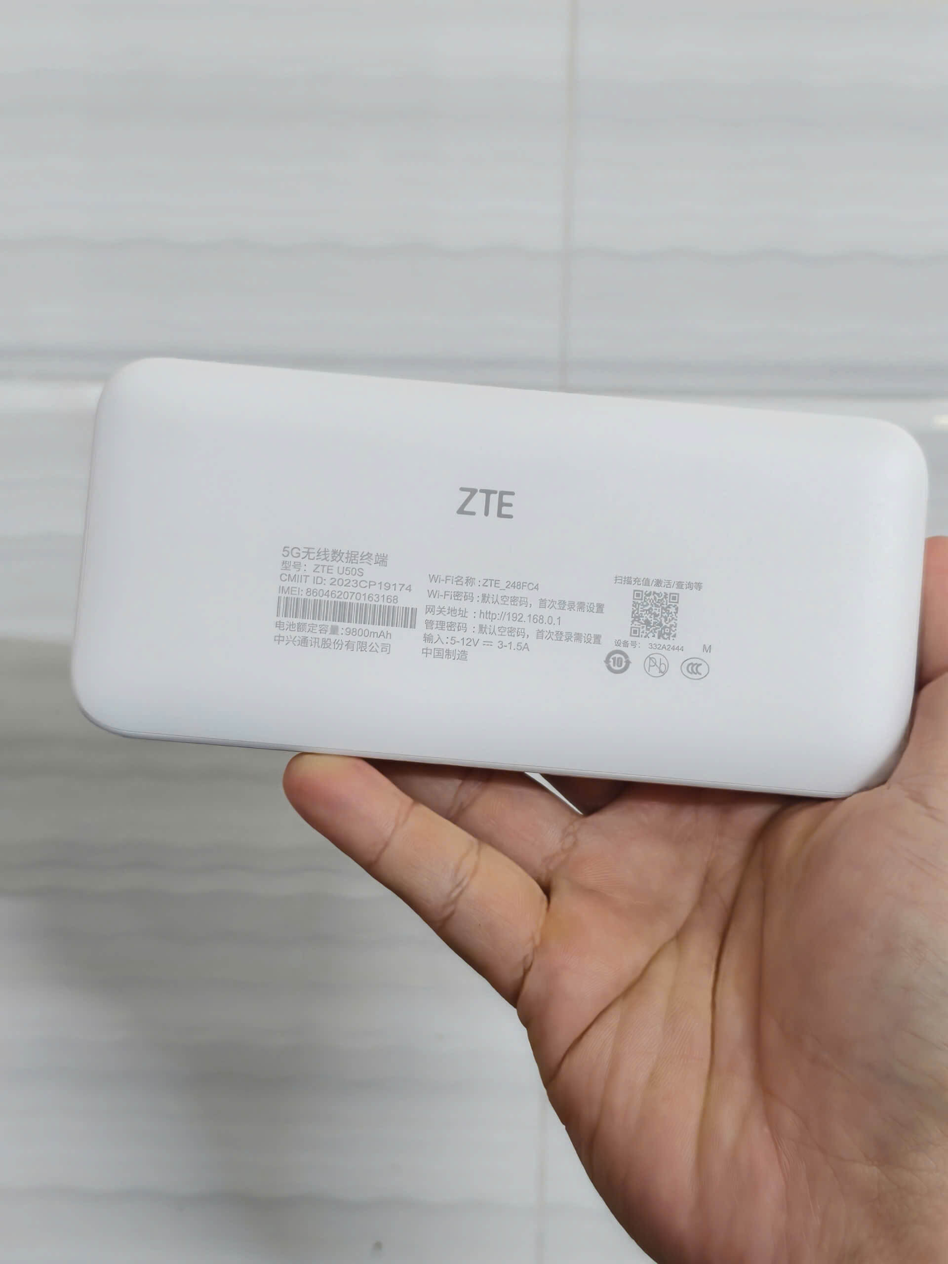 Bộ Phát WiFi Di Động ZTE U50s 5G: Tốc Độ Chuẩn Wi-Fi 6 1800Mbps, Pin Khủng 10.000mAh - Ảnh 3